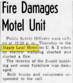Econo Lodge Lakeshore (Maple Leaf Motel) - Apr 1961 Fire (newer photo)